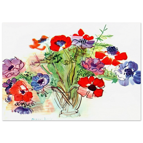 BOUQUET OF FLOWERS 1937 Poster | Raoul Dufy Poster | Raoul Dufy Shop