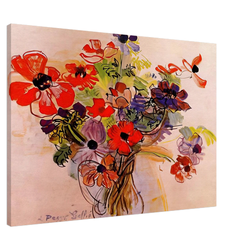 ANEMONES 1953 Canvas | Raoul Dufy Canvas | Raoul Dufy Shop