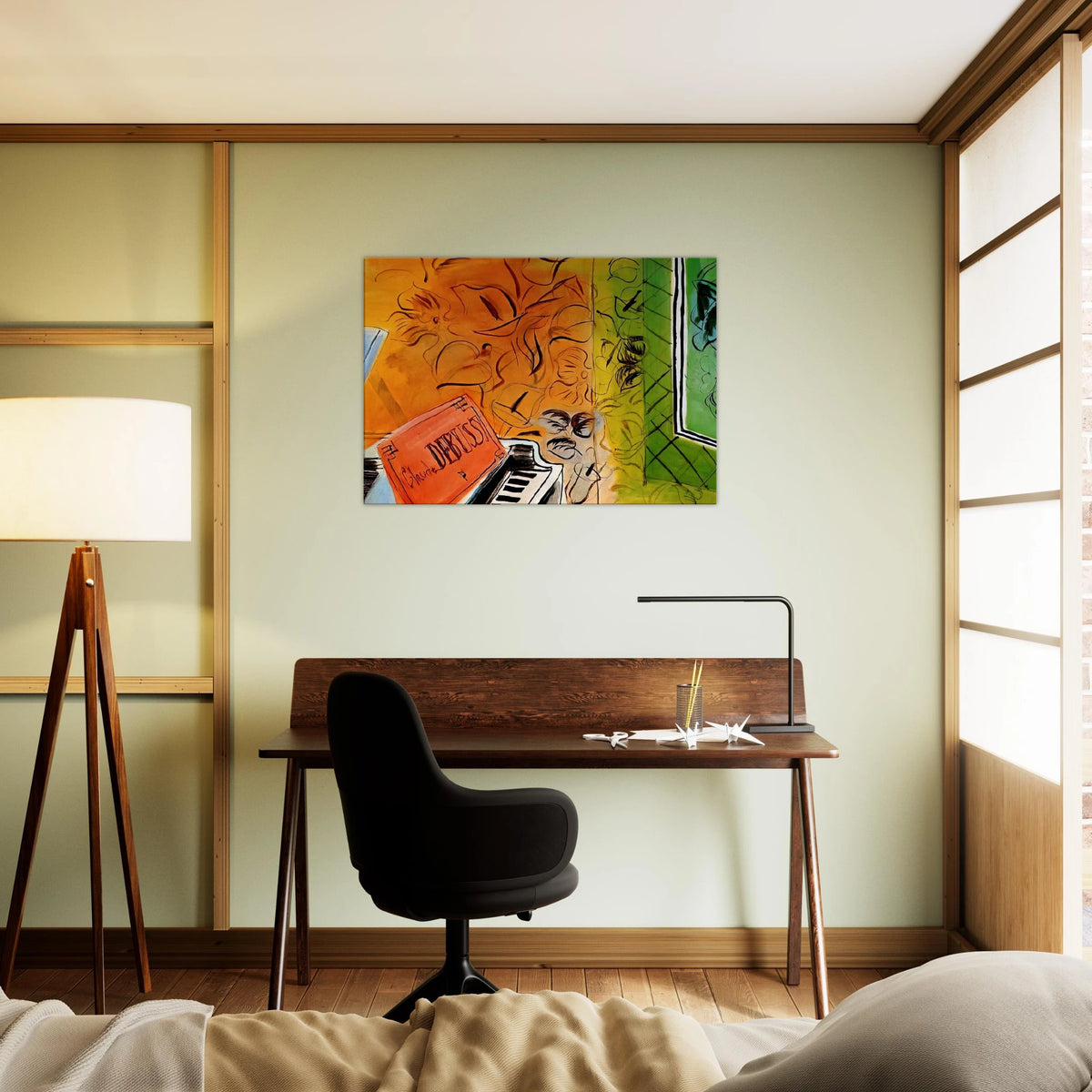 HOMAGE TO CLAUDE DEBUSSY 1952 Canvas | Raoul Dufy Canvas | Raoul Dufy Shop
