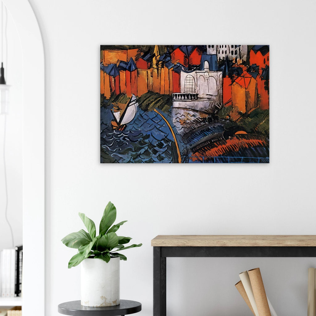 SAILBOAT AT SAINTE ADRESSE 1912 Canvas | Raoul Dufy Canvas | Raoul Dufy Shop