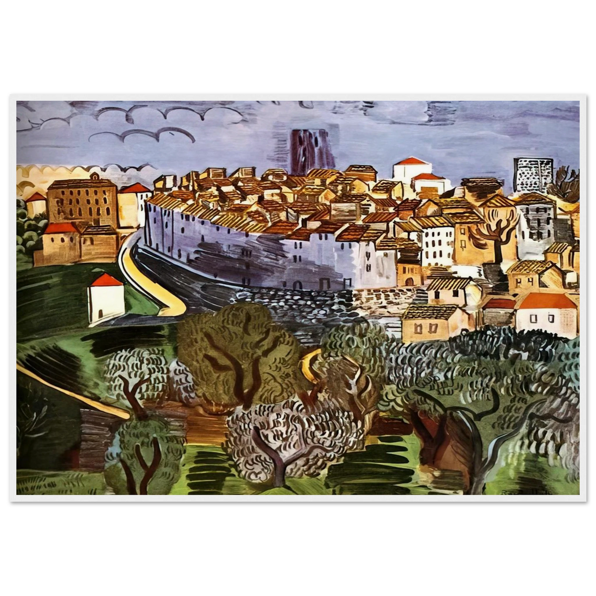 VENCE 1923 Framed Poster | Raoul Dufy Framed Prints Wall Art | Raoul Dufy Shop