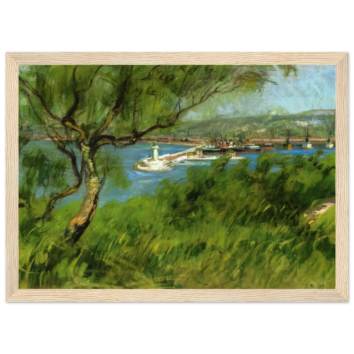 VIEW OF A PORT Framed Poster | Raoul Dufy Framed Prints Wall Art | Raoul Dufy Shop
