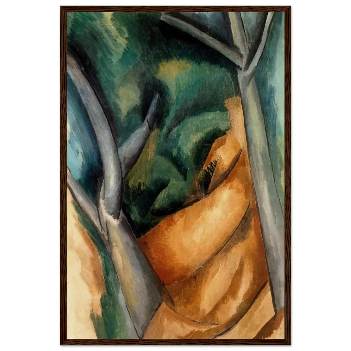TREES AT ESTAQUE 1908 Framed Poster | Raoul Dufy Framed Prints Wall Art | Raoul Dufy Shop
