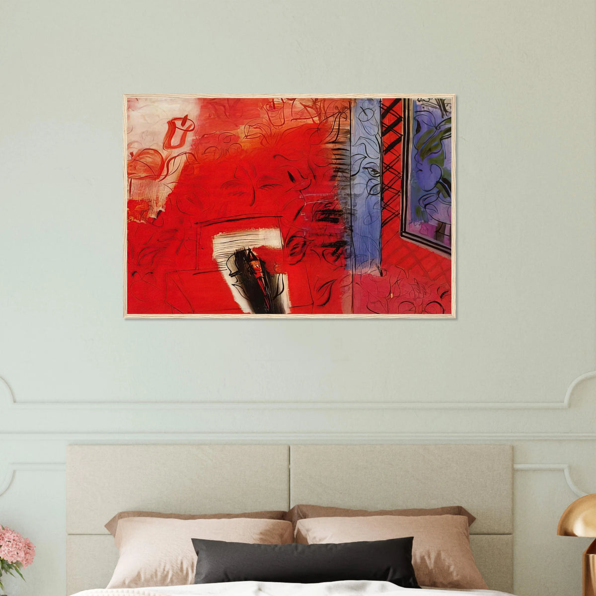 STILL LIFE WITH VIOLIN HOMMAGE TO BACH 1952 Framed Poster | Raoul Dufy Framed Prints Wall Art | Raoul Dufy Shop