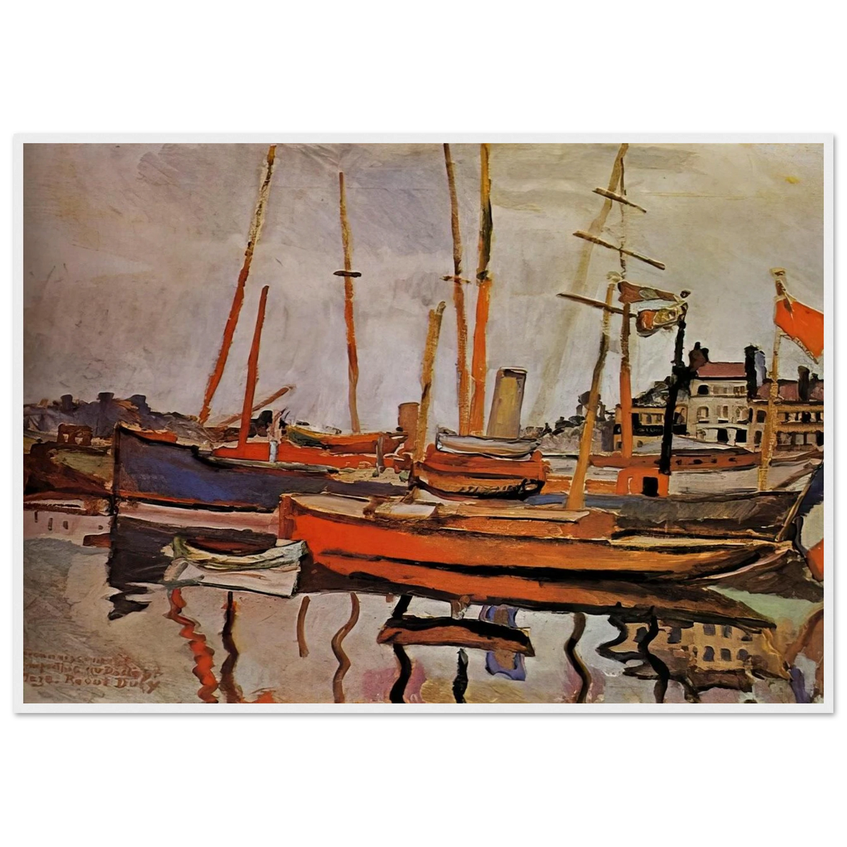 THE PORT OF LE HAVRE 1906 Framed Poster | Raoul Dufy Framed Prints Wall Art | Raoul Dufy Shop