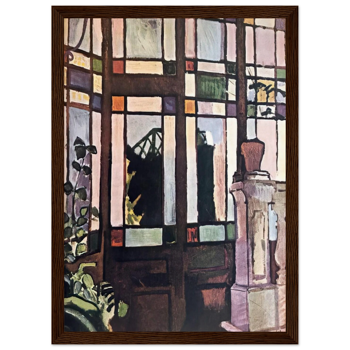 WINDOW WITH COLOURED GLASSES 1906 Framed Poster | Raoul Dufy Framed Prints Wall Art | Raoul Dufy Shop
