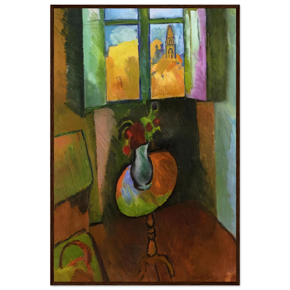 PEDISTAL TABLE RUE SEGUIER 1909 Framed Poster | Raoul Dufy Framed Prints Wall Art | Raoul Dufy Shop