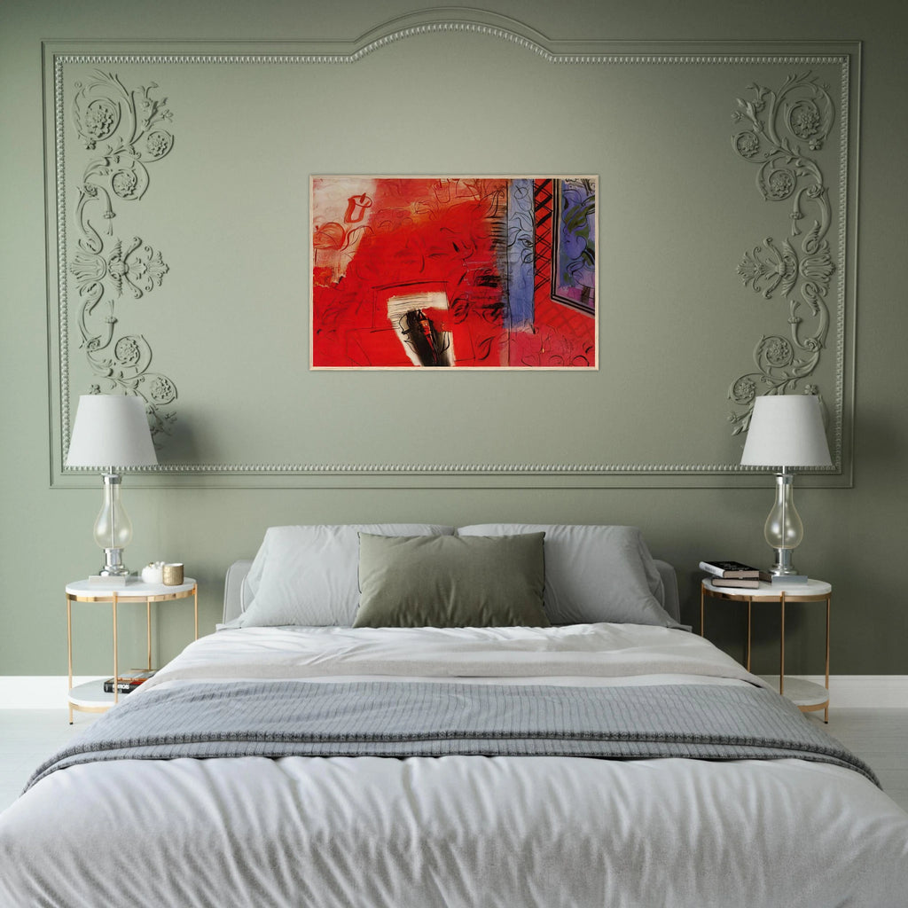 STILL LIFE WITH VIOLIN HOMMAGE TO BACH 1952 Framed Poster | Raoul Dufy Framed Prints Wall Art | Raoul Dufy Shop