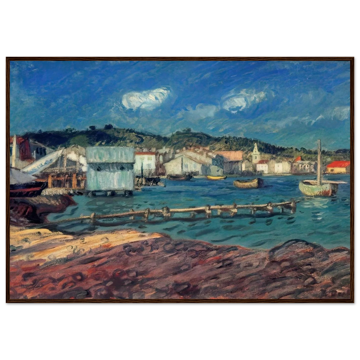 THE PORT OF MARTIGUES Framed Poster | Raoul Dufy Framed Prints Wall Art | Raoul Dufy Shop