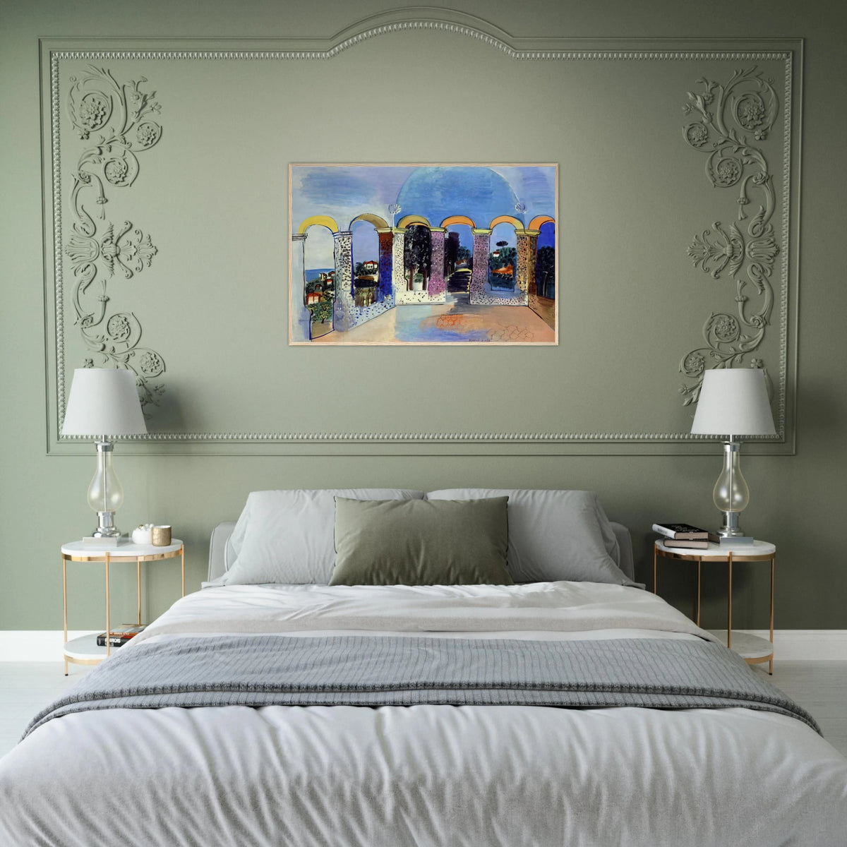 ARCADES AT VALLAURIS 1927 Framed Poster | Raoul Dufy Framed Prints Wall Art | Raoul Dufy Shop