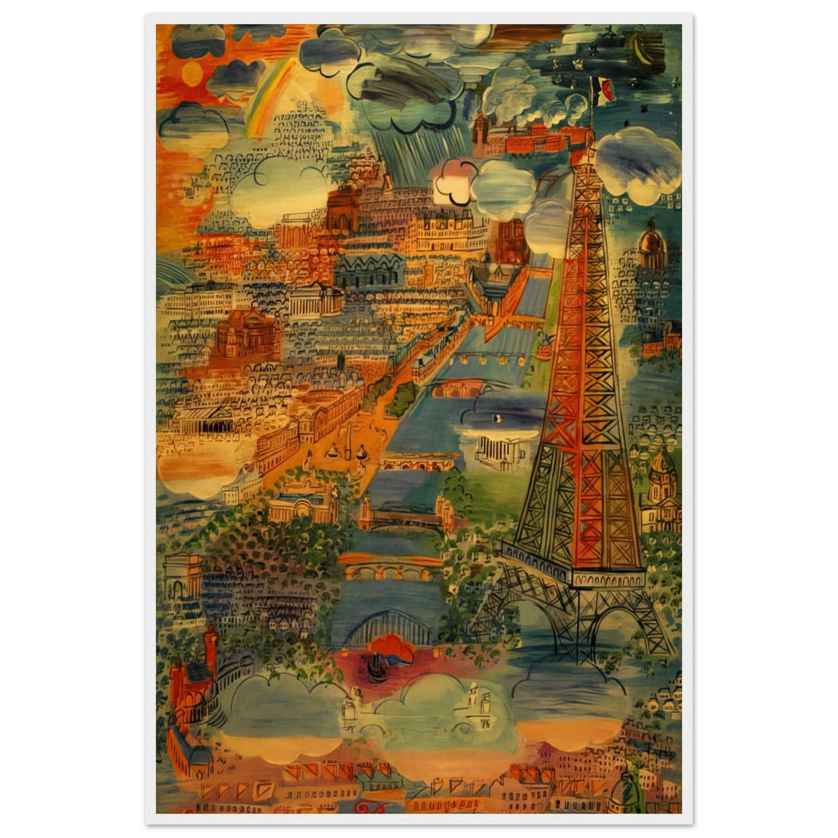 PARIS 1934 Framed Poster | Raoul Dufy Framed Prints Wall Art | Raoul Dufy Shop