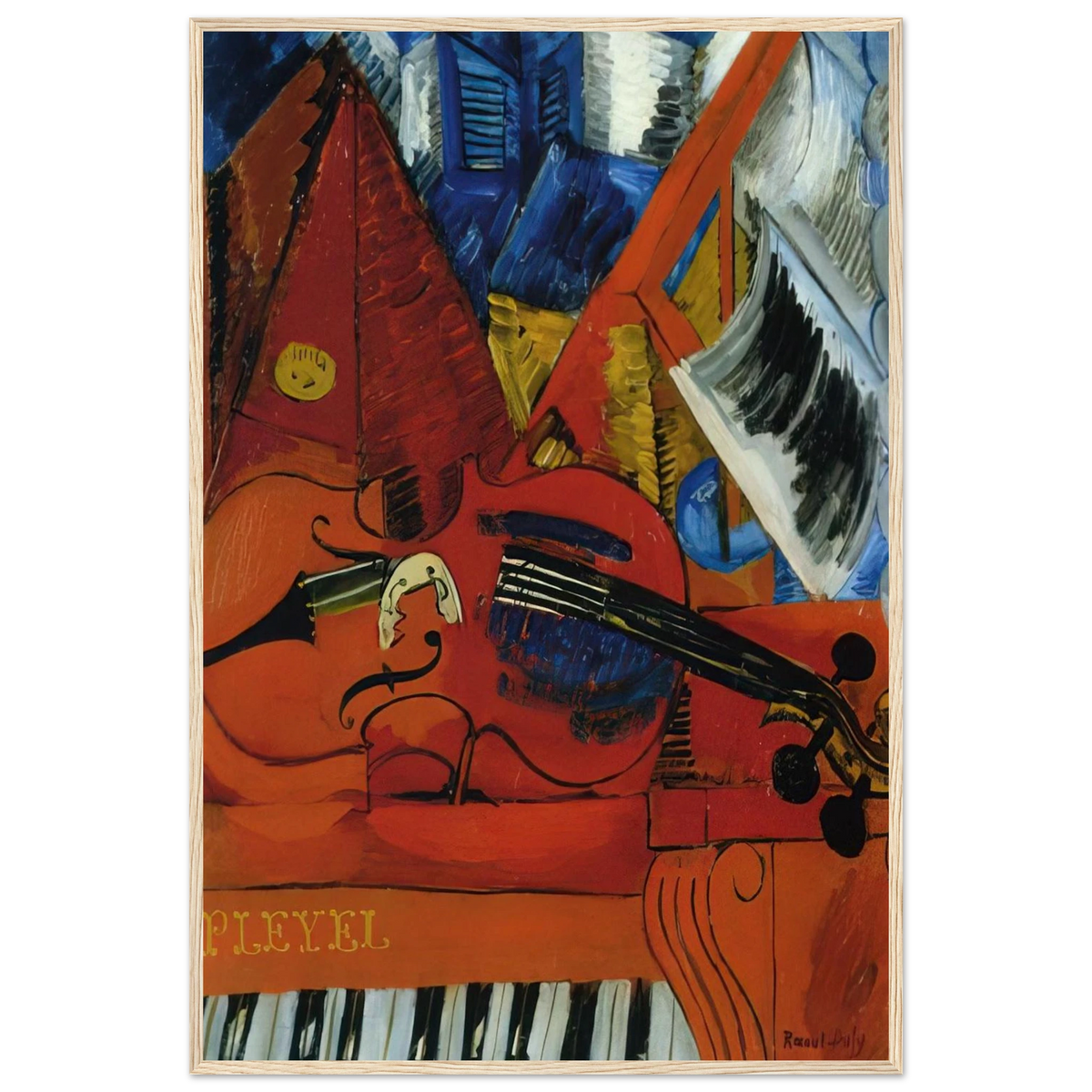 THE VIOLIN 1916 Framed Poster | Raoul Dufy Framed Prints Wall Art | Raoul Dufy Shop