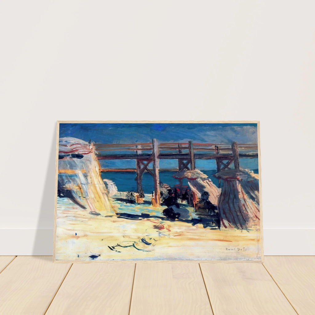 SANDY BEACH OF SAINTE ADRESSE Framed Poster | Raoul Dufy Framed Prints Wall Art | Raoul Dufy Shop