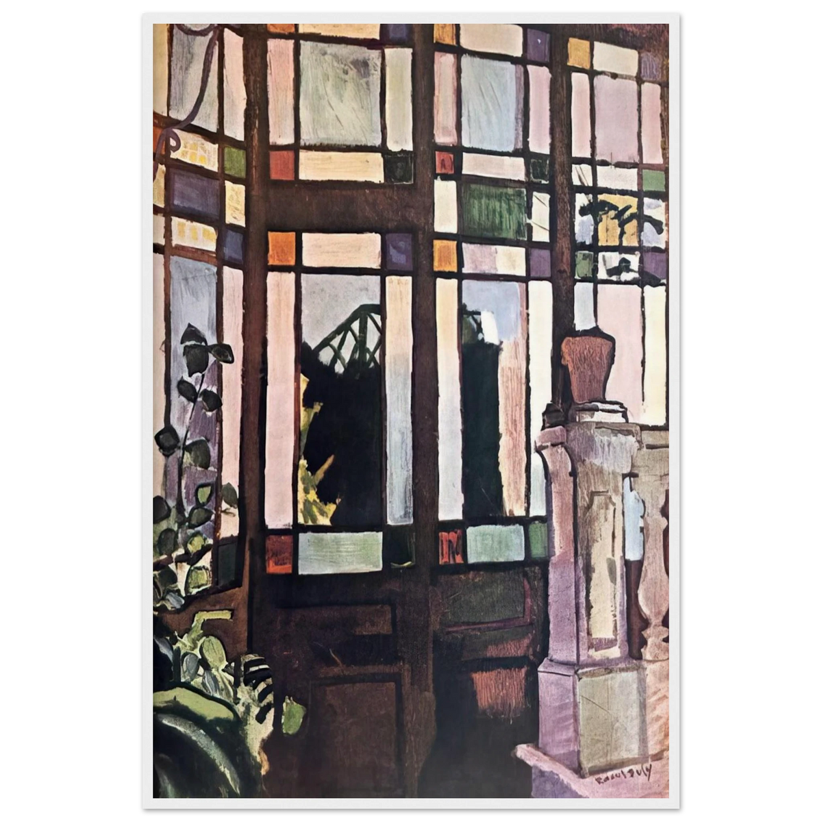 WINDOW WITH COLOURED GLASSES 1906 Framed Poster | Raoul Dufy Framed Prints Wall Art | Raoul Dufy Shop
