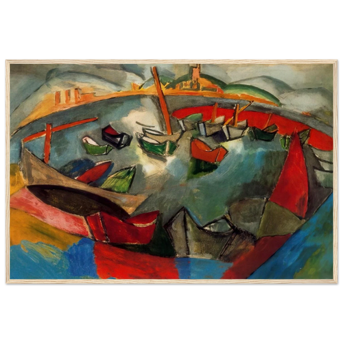 BOATS IN MARSEILLE 1908 Framed Poster | Raoul Dufy Framed Prints Wall Art | Raoul Dufy Shop