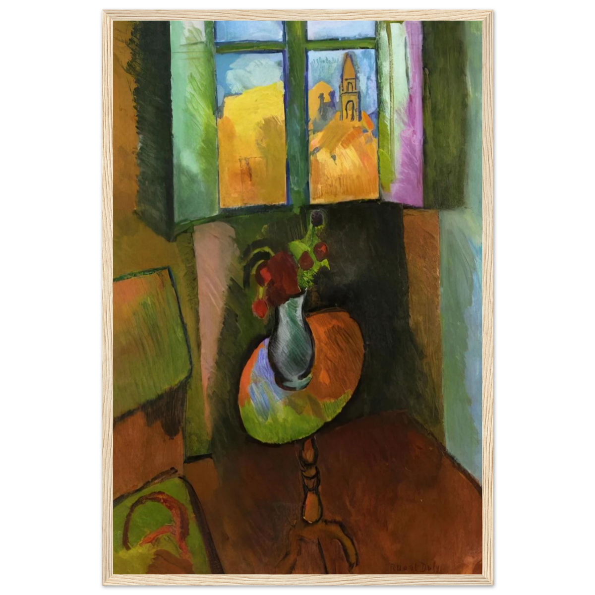 PEDISTAL TABLE RUE SEGUIER 1909 Framed Poster | Raoul Dufy Framed Prints Wall Art | Raoul Dufy Shop