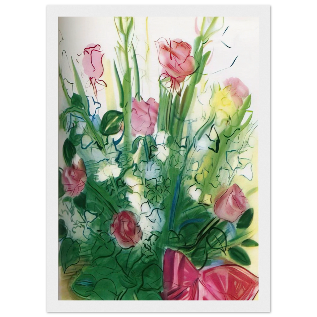 BOUQUET OF ROSES Framed Poster | Raoul Dufy Framed Prints Wall Art | Raoul Dufy Shop
