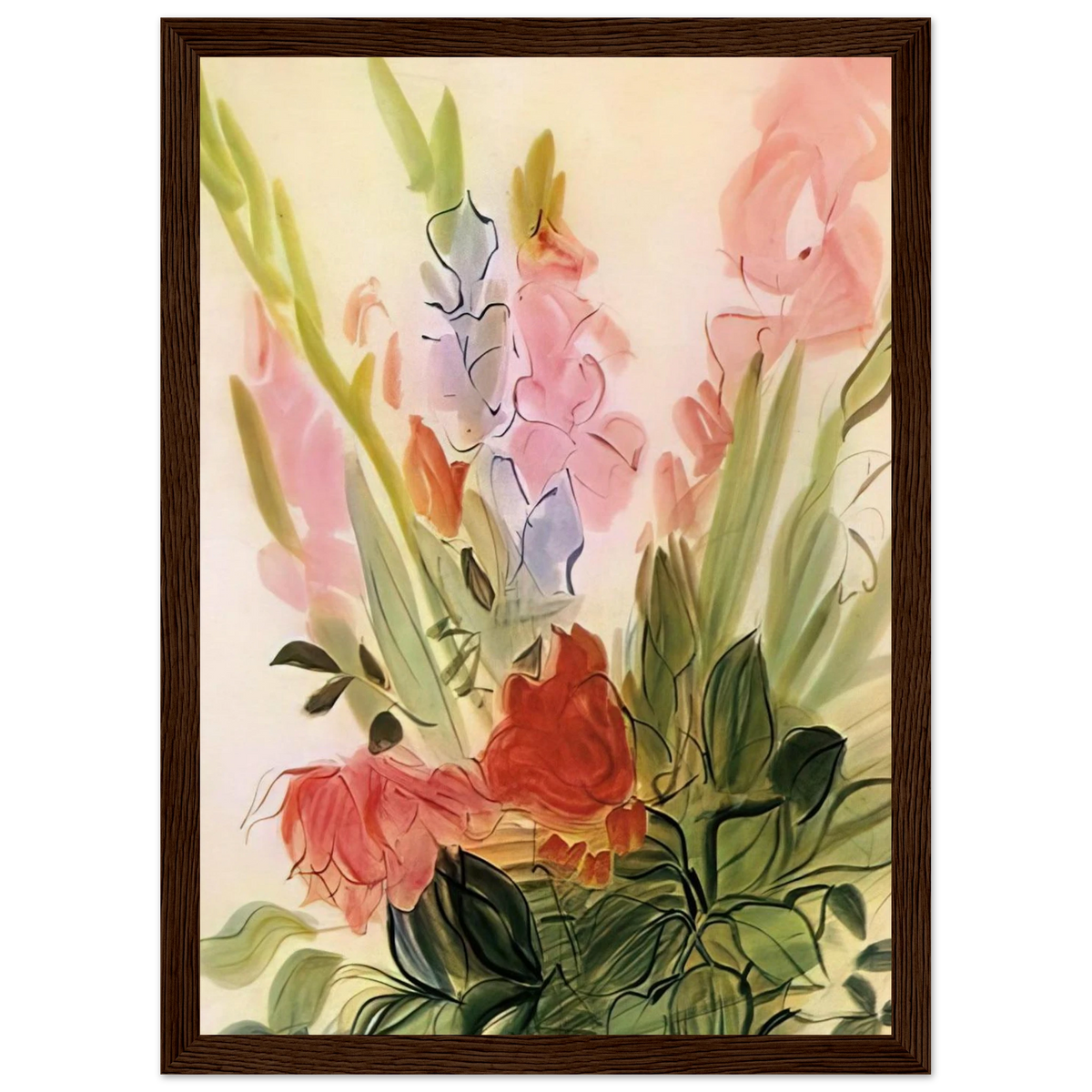 GLADIOLI 1942 Framed Poster | Raoul Dufy Framed Prints Wall Art | Raoul Dufy Shop