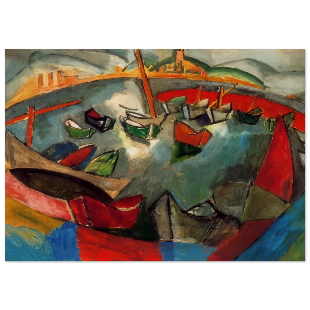 BOATS IN MARSEILLE 1908 Poster | Raoul Dufy Poster | Raoul Dufy Shop