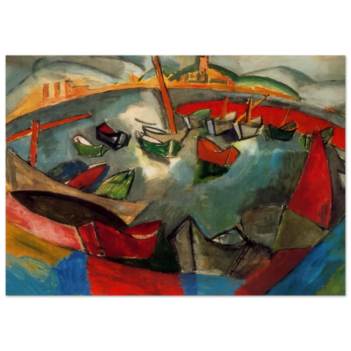 BOATS IN MARSEILLE 1908 Poster | Raoul Dufy Poster | Raoul Dufy Shop