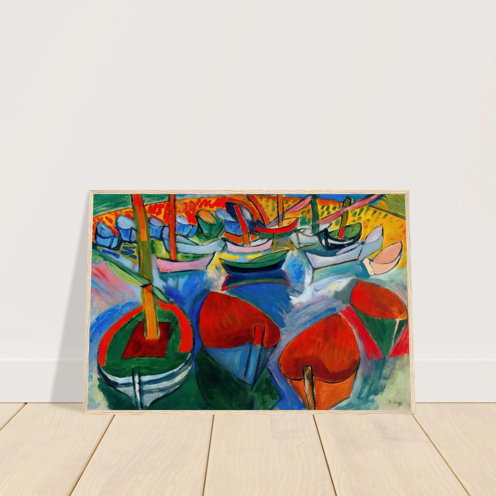 BOATS AT MARTIGUES 1908 Framed Poster | Raoul Dufy Framed Prints Wall Art | Raoul Dufy Shop