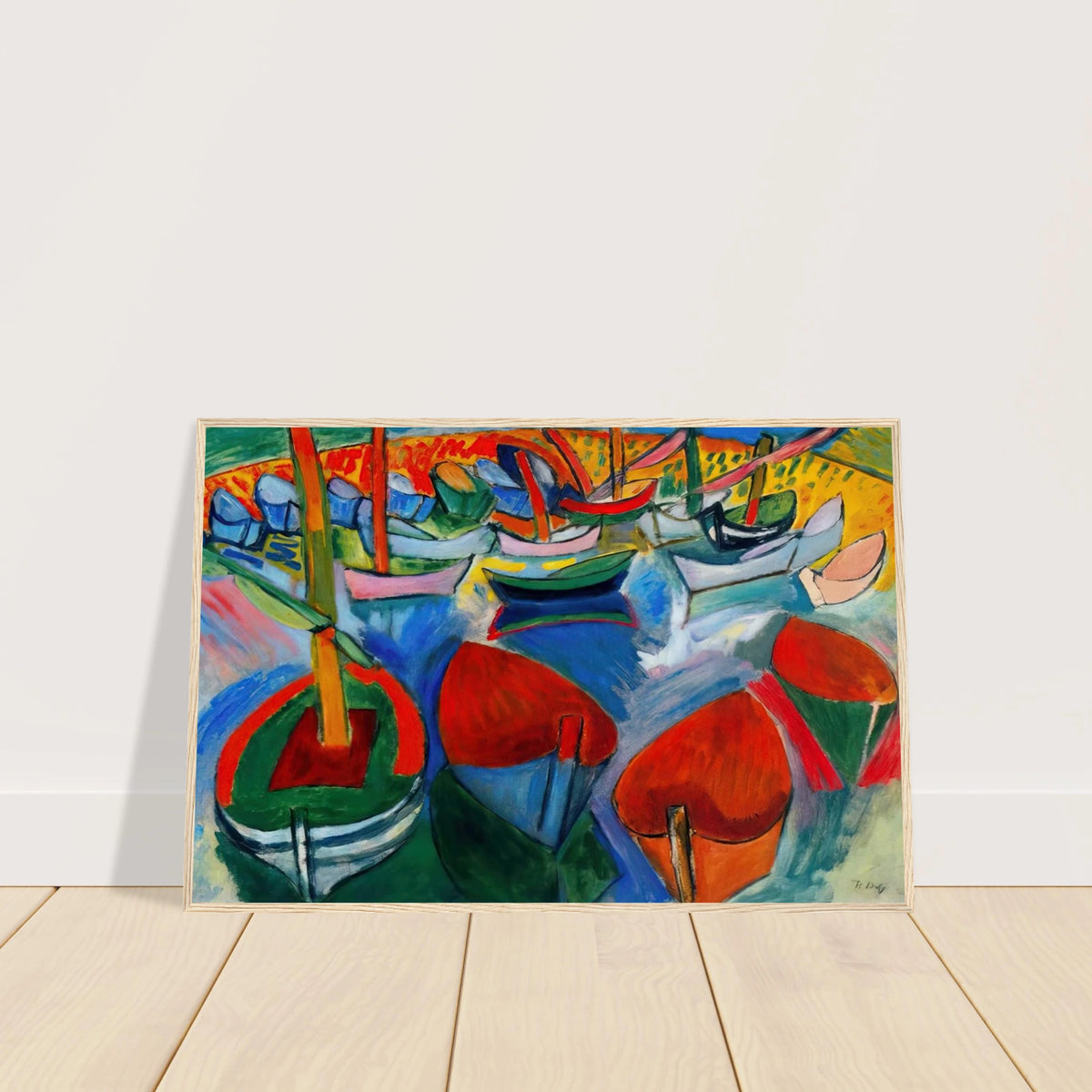 BOATS AT MARTIGUES 1908 Framed Poster | Raoul Dufy Framed Prints Wall Art | Raoul Dufy Shop