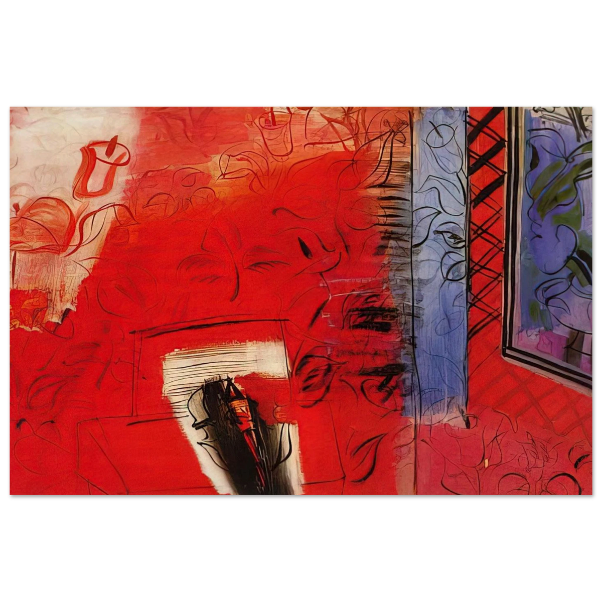 STILL LIFE WITH VIOLIN HOMMAGE TO BACH 1952 Poster | Raoul Dufy Poster | Raoul Dufy Shop