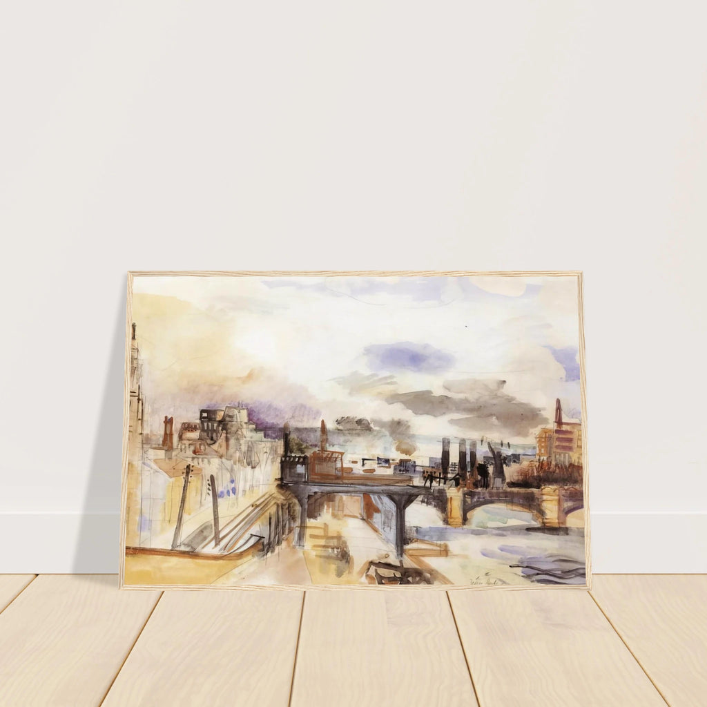 PARISIAN BRIDGE 1922 Framed Poster | Raoul Dufy Framed Prints Wall Art | Raoul Dufy Shop