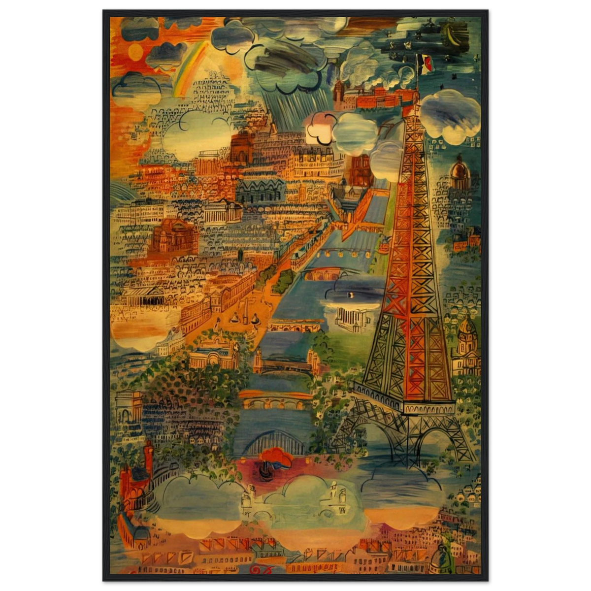 PARIS 1934 Framed Poster | Raoul Dufy Framed Prints Wall Art | Raoul Dufy Shop