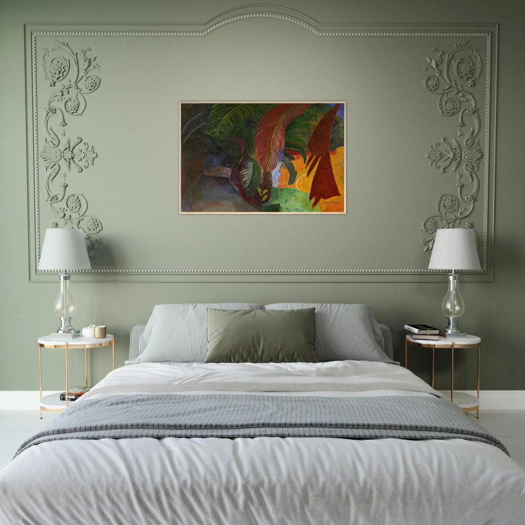 PALM TREES AT MARTIGUES HOMAGE TO GAUGUIN 1910 Framed Poster | Raoul Dufy Framed Prints Wall Art | Raoul Dufy Shop