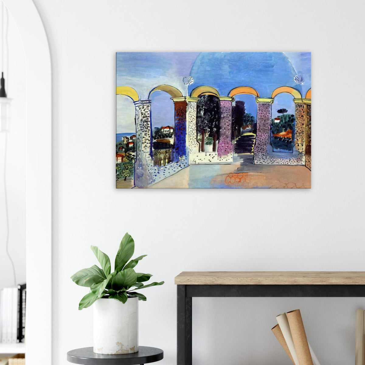ARCADES AT VALLAURIS 1927 Canvas | Raoul Dufy Canvas | Raoul Dufy Shop