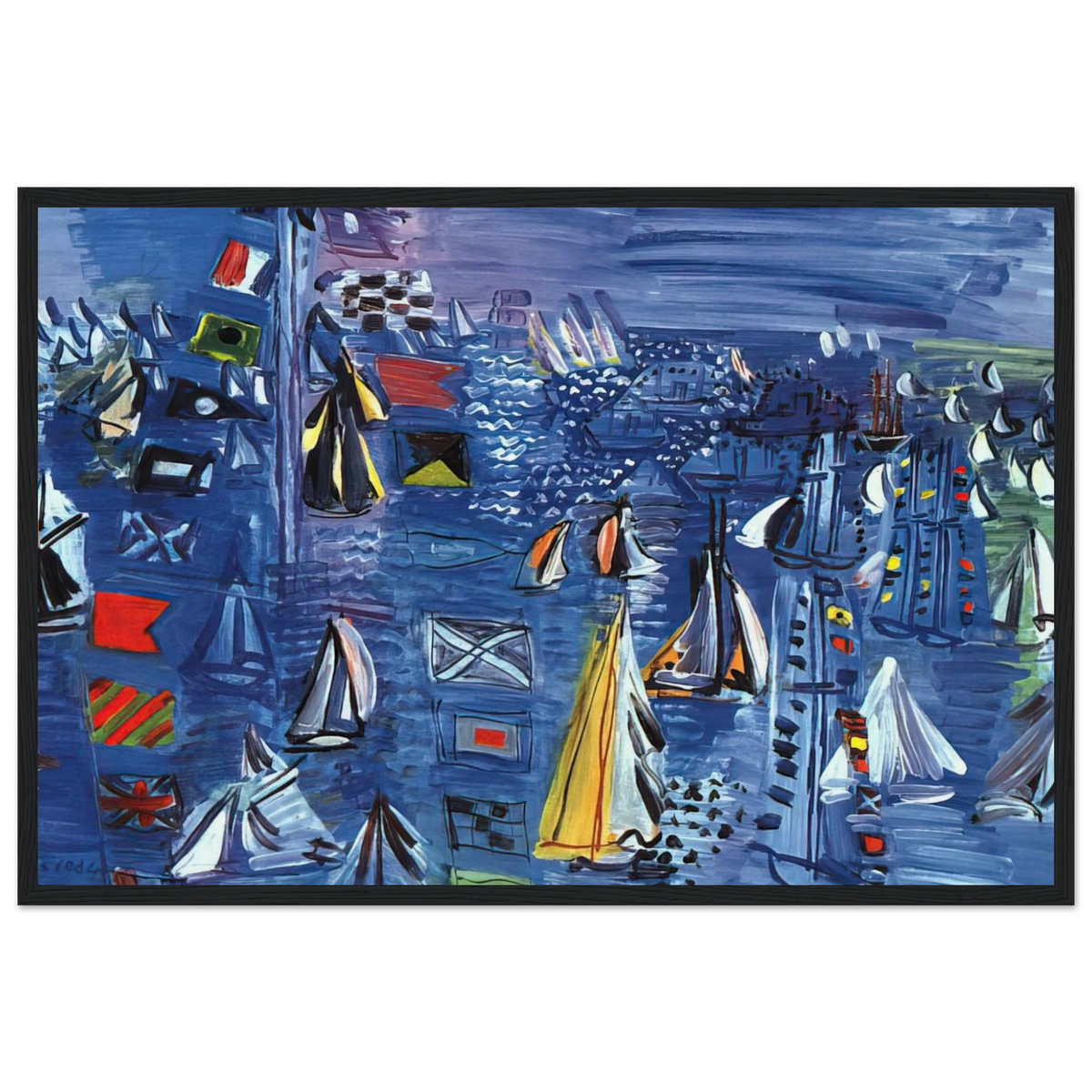 REGATTA AT COWES 1934 Framed Poster | Raoul Dufy Framed Prints Wall Art | Raoul Dufy Shop
