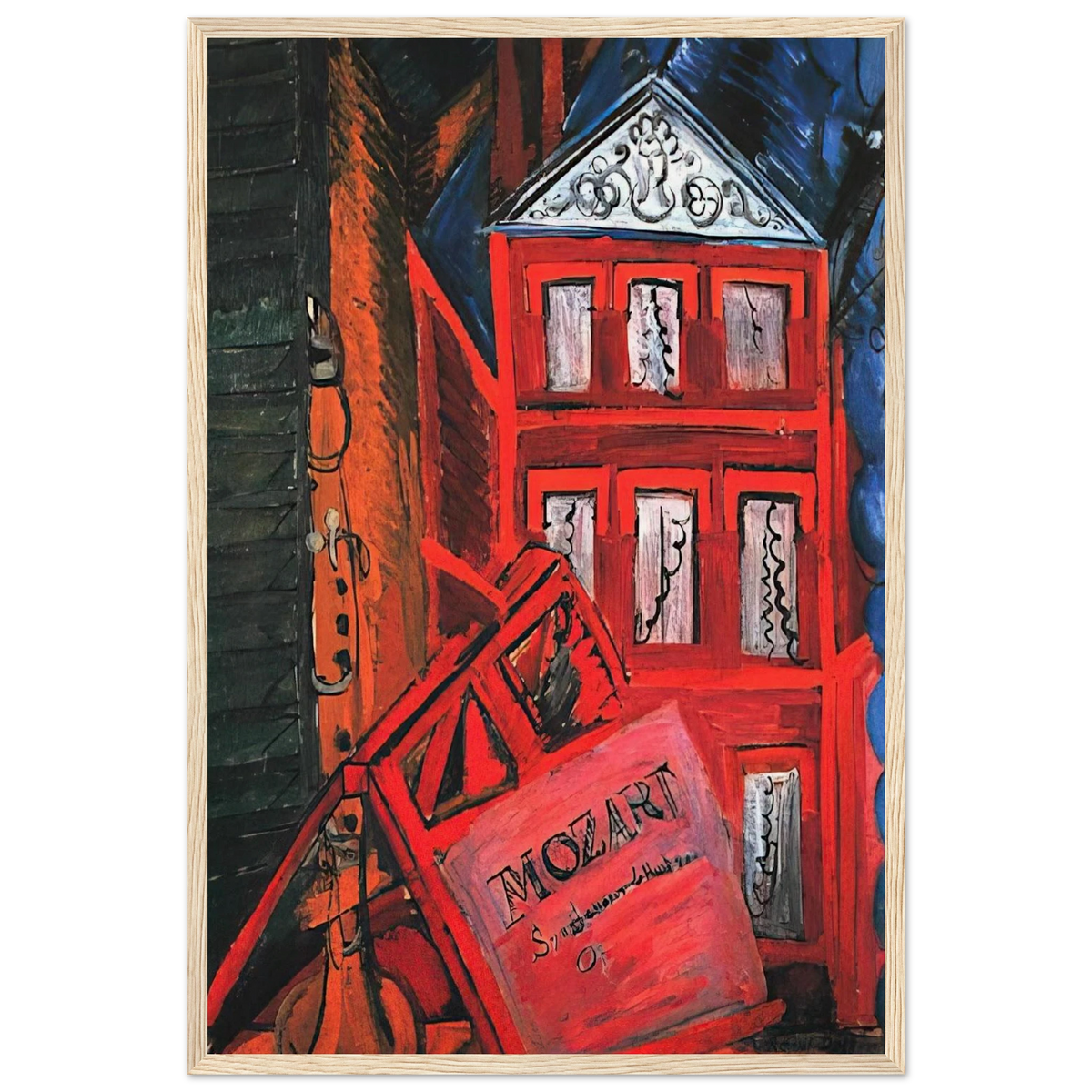 HOMMAGE TO MOZART 1915 Framed Poster | Raoul Dufy Framed Prints Wall Art | Raoul Dufy Shop