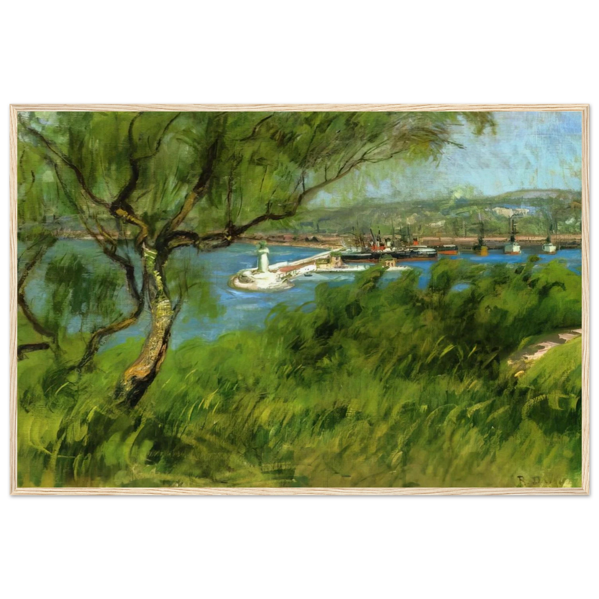 VIEW OF A PORT Framed Poster | Raoul Dufy Framed Prints Wall Art | Raoul Dufy Shop