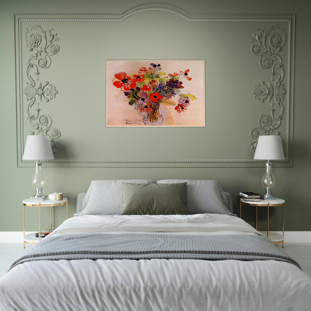 ANEMONES 1953 Framed Poster | Raoul Dufy Framed Prints Wall Art | Raoul Dufy Shop