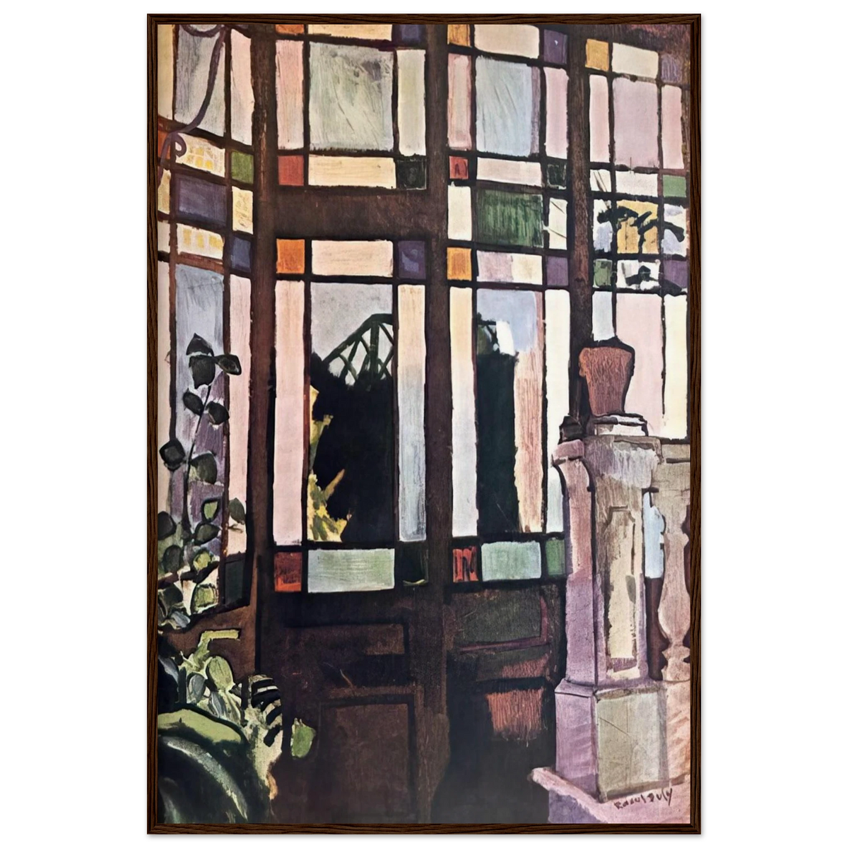 WINDOW WITH COLOURED GLASSES 1906 Framed Poster | Raoul Dufy Framed Prints Wall Art | Raoul Dufy Shop