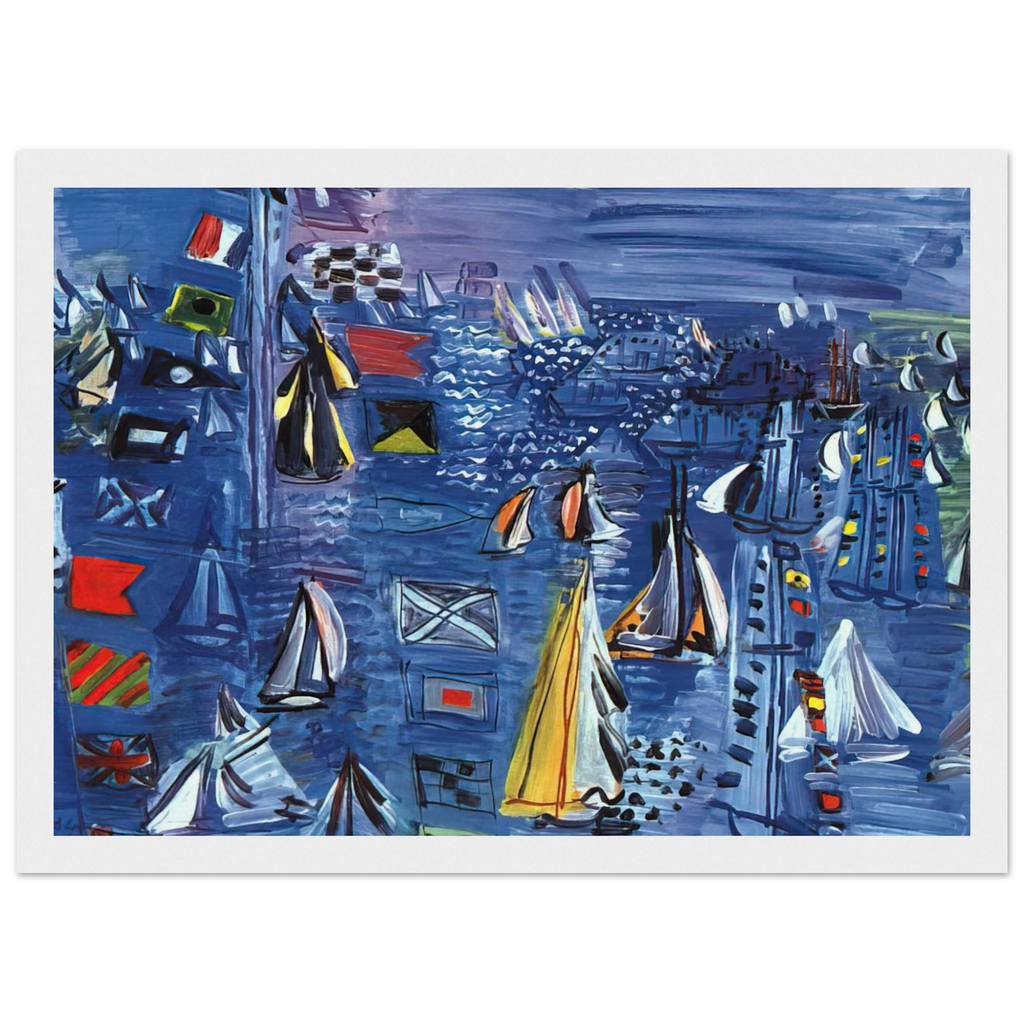REGATTA AT COWES 1934 Framed Poster | Raoul Dufy Framed Prints Wall Art | Raoul Dufy Shop