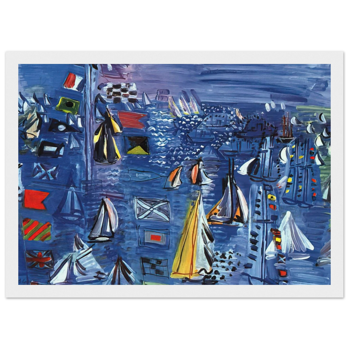 REGATTA AT COWES 1934 Framed Poster | Raoul Dufy Framed Prints Wall Art | Raoul Dufy Shop