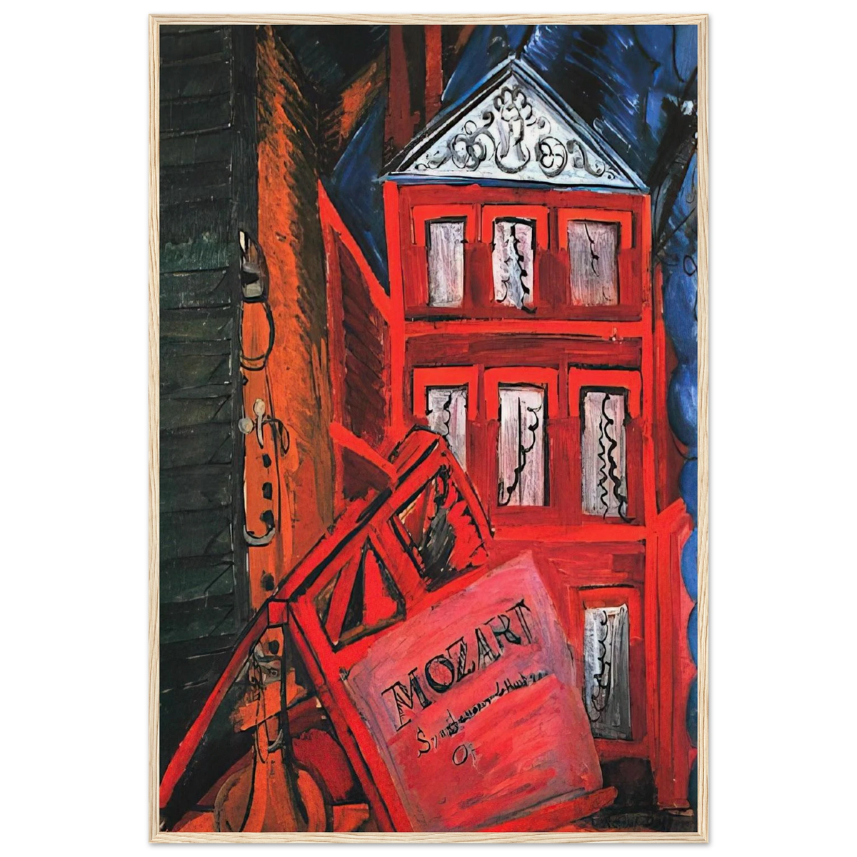HOMMAGE TO MOZART 1915 Framed Poster | Raoul Dufy Framed Prints Wall Art | Raoul Dufy Shop