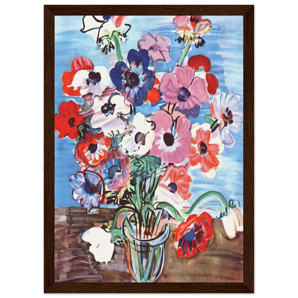 ANEMONES 1937 Framed Poster | Raoul Dufy Framed Prints Wall Art | Raoul Dufy Shop