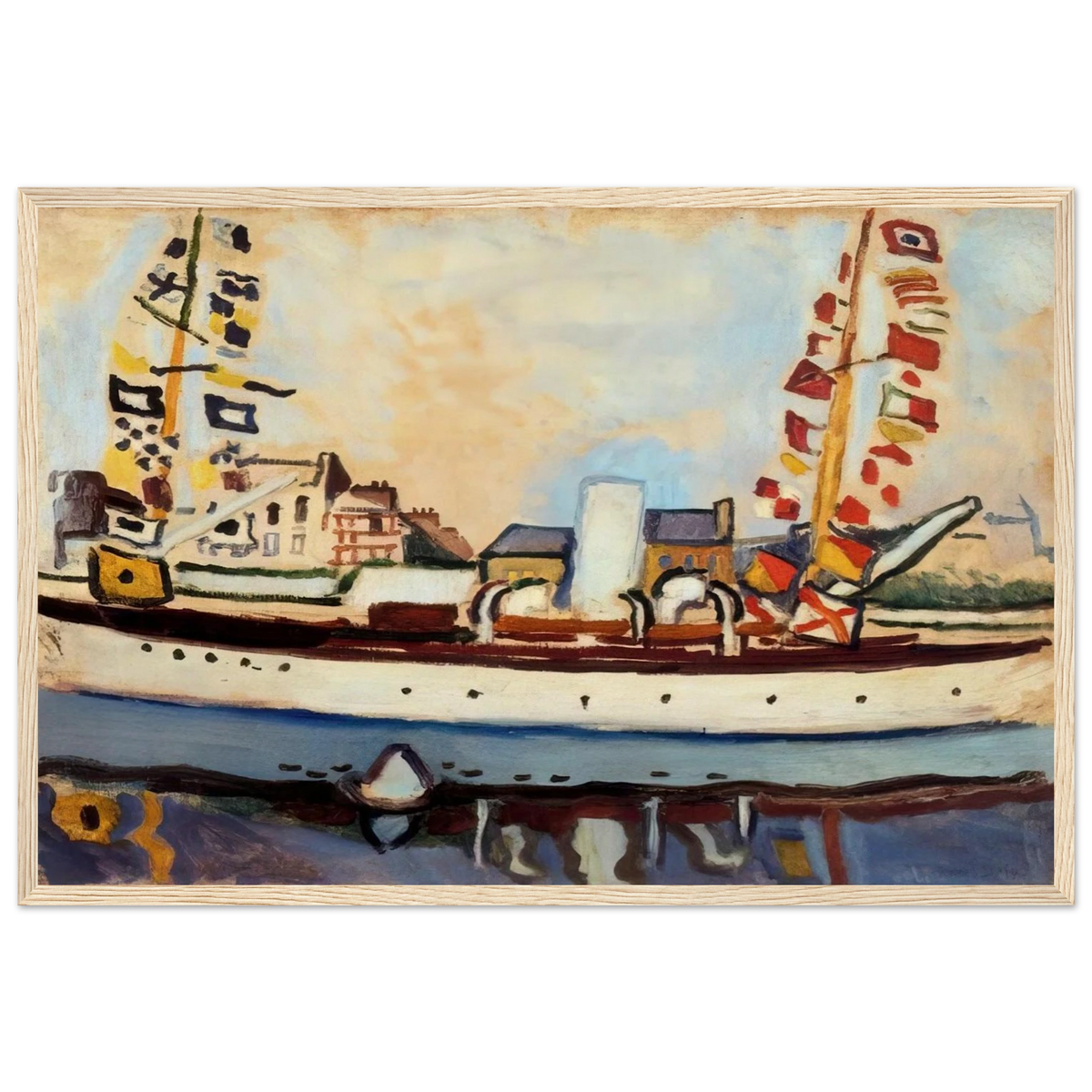 THE ENGLISH YACHT 1906 Framed Poster | Raoul Dufy Framed Prints Wall Art | Raoul Dufy Shop