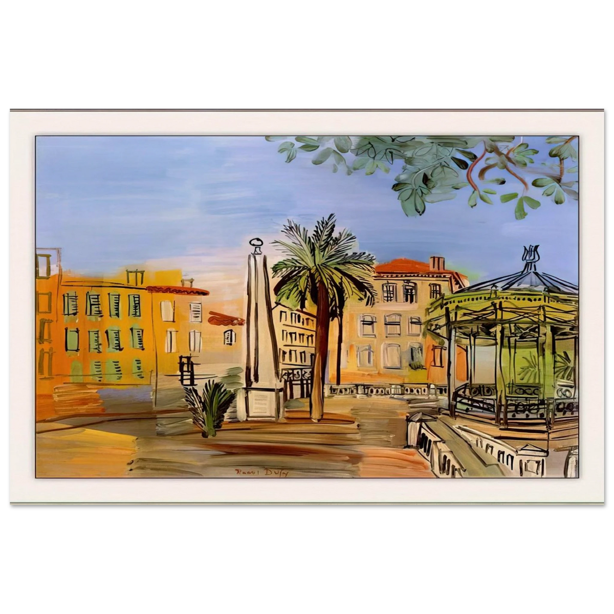 THE SQUARE IN HYERES Poster | Raoul Dufy Poster | Raoul Dufy Shop