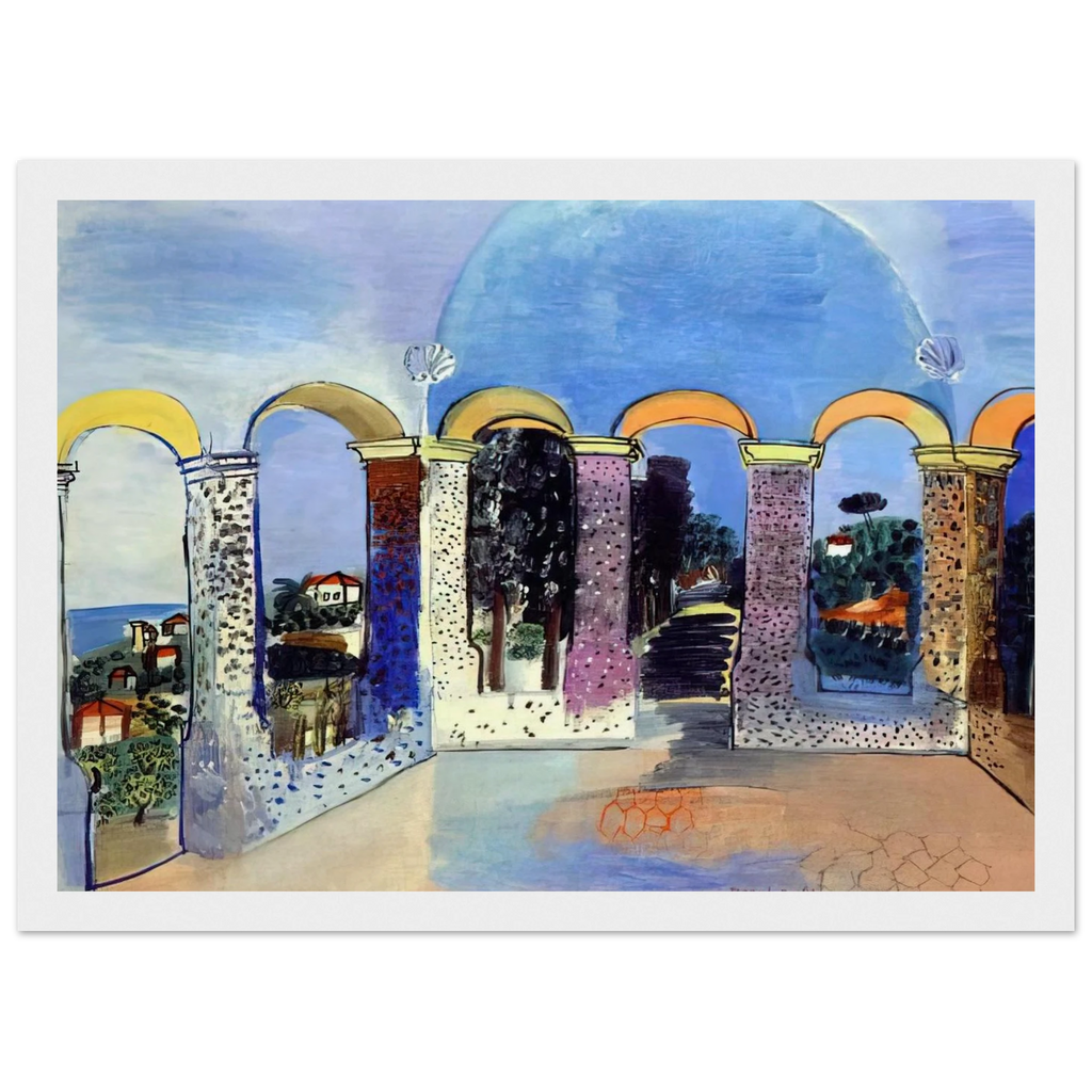 ARCADES AT VALLAURIS 1927 Framed Poster | Raoul Dufy Framed Prints Wall Art | Raoul Dufy Shop