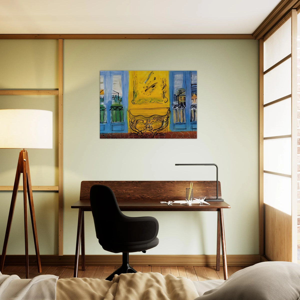 CONSOLE WITH TWO WINDOWS 1948 Canvas | Raoul Dufy Canvas | Raoul Dufy Shop