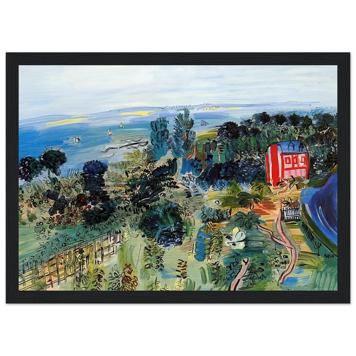VILLERVILLE Framed Poster | Raoul Dufy Framed Prints Wall Art | Raoul Dufy Shop