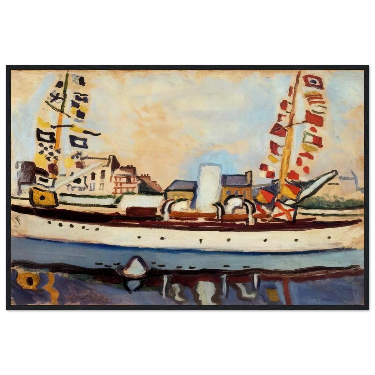 THE ENGLISH YACHT 1906 Framed Poster | Raoul Dufy Framed Prints Wall Art | Raoul Dufy Shop