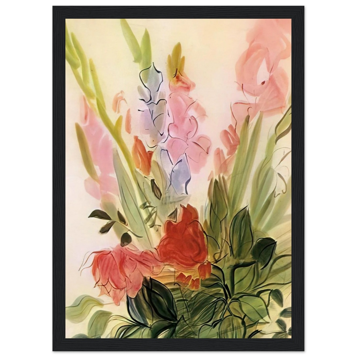 GLADIOLI 1942 Framed Poster | Raoul Dufy Framed Prints Wall Art | Raoul Dufy Shop