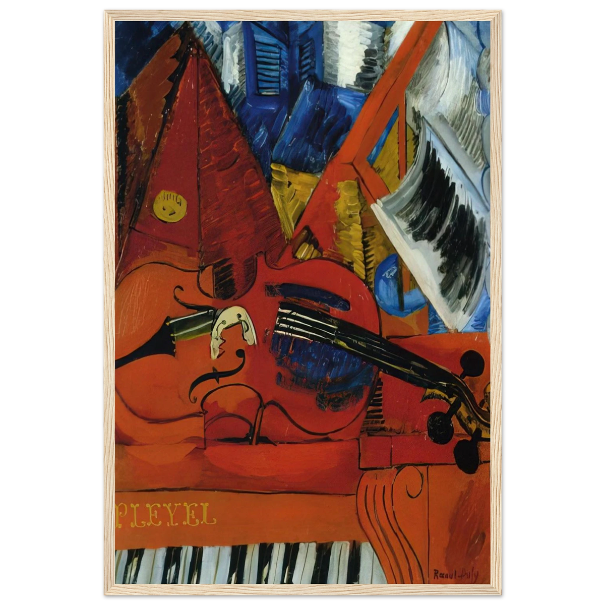 THE VIOLIN 1916 Framed Poster | Raoul Dufy Framed Prints Wall Art | Raoul Dufy Shop