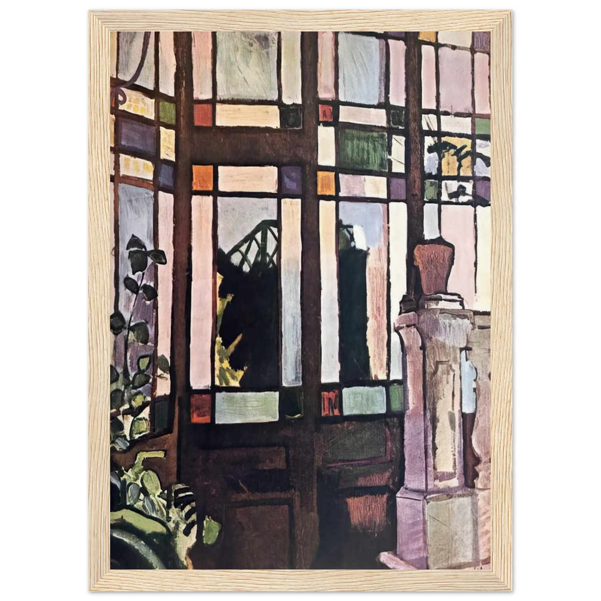 WINDOW WITH COLOURED GLASSES 1906 Framed Poster | Raoul Dufy Framed Prints Wall Art | Raoul Dufy Shop