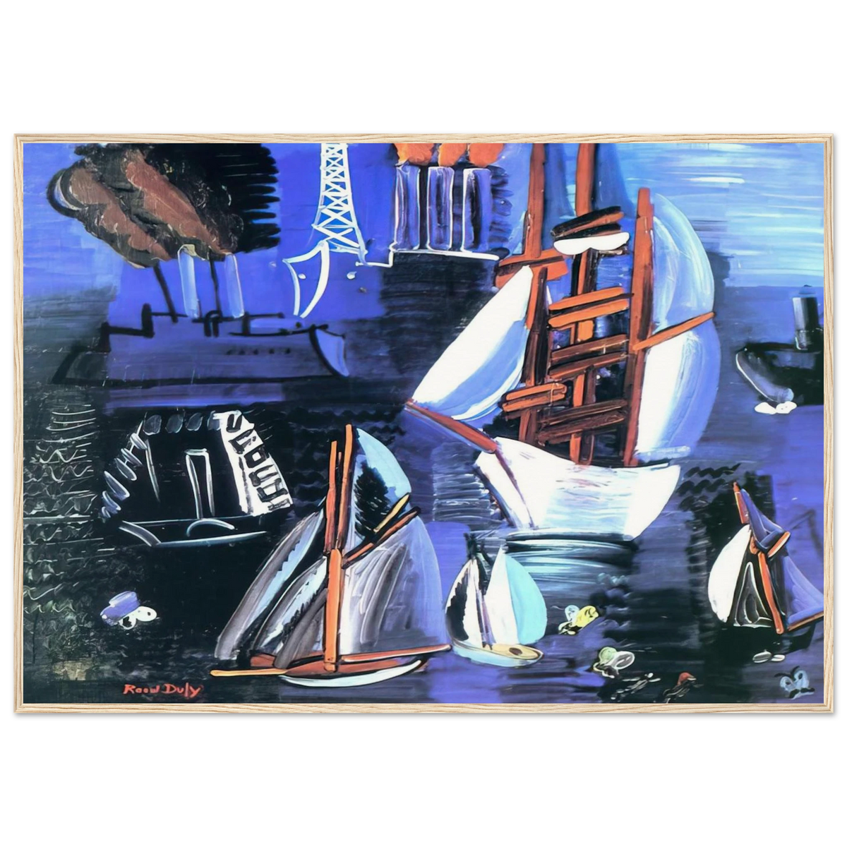 BOATS IN LE HAVRE 1926 Framed Poster | Raoul Dufy Framed Prints Wall Art | Raoul Dufy Shop